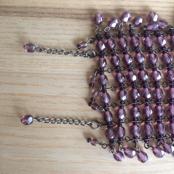 Very pretty light purple beaded bracelet - Picture 5 of 8
